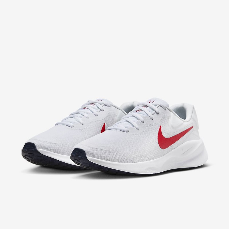 Giày Nike Revolution 7 Nam - Trắng Đỏ