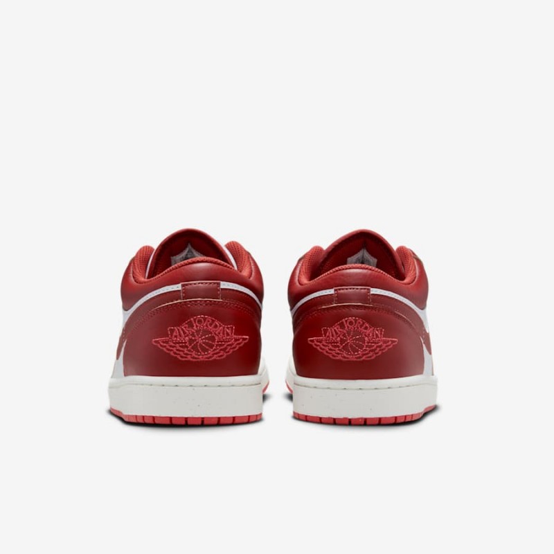 Giày Nike Air Jordan 1 Low Nam - Xám Đen Đỏ