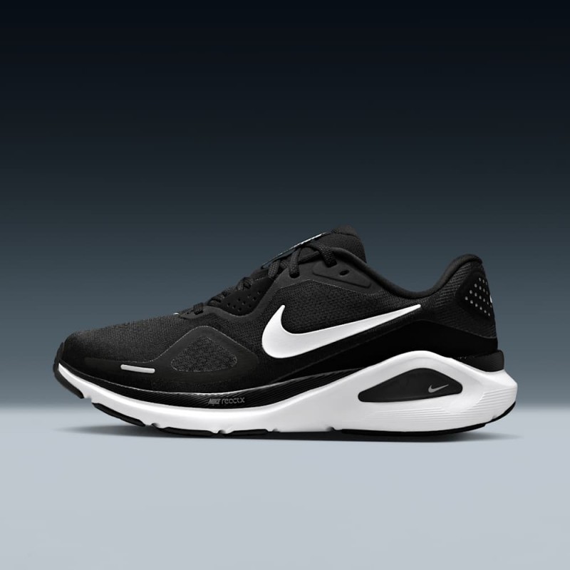 Giày Nike Air Zoom Structure 25 Nữ - Đen Trắng