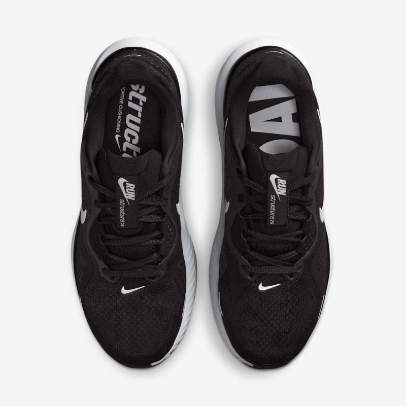 Giày Nike Air Zoom Structure 25 Nữ - Đen Trắng